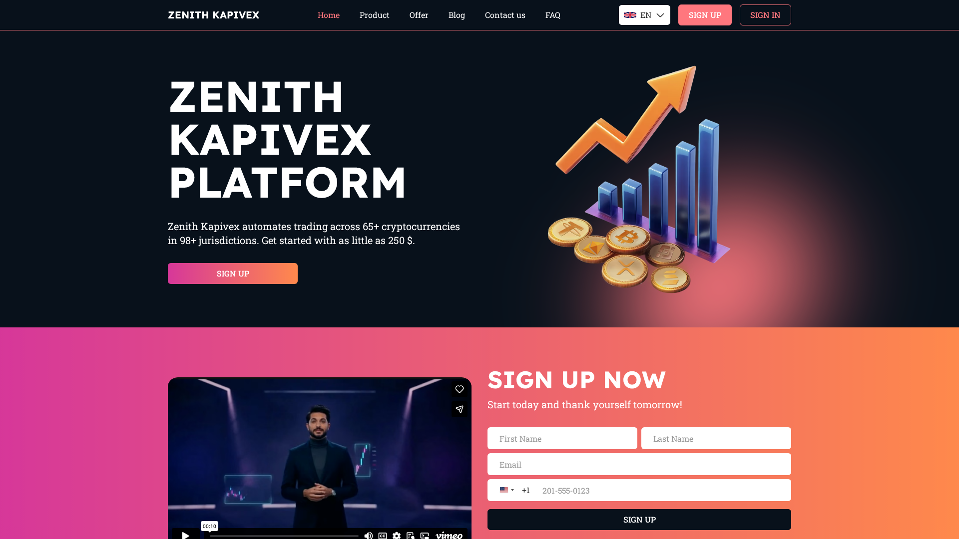 Screenshot of zenith-kapivex.com