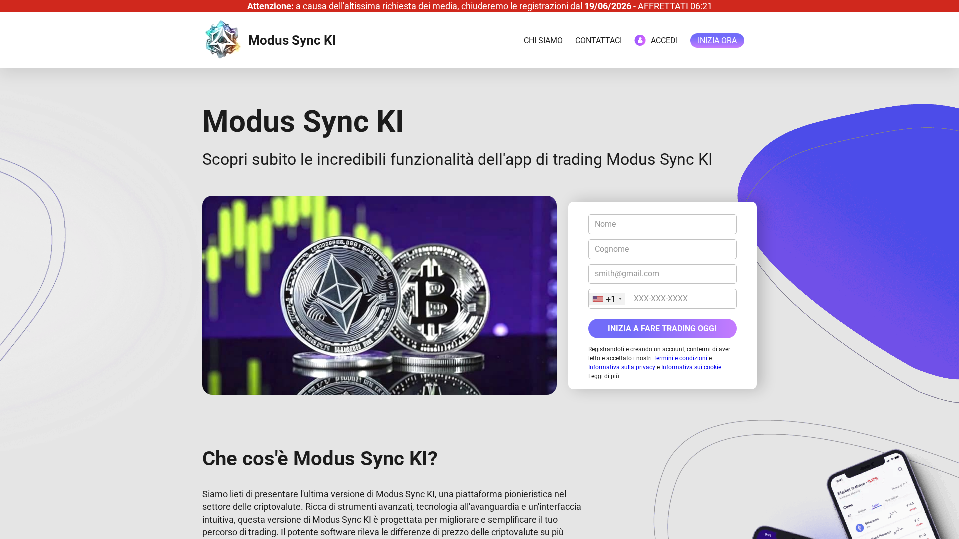 Screenshot of modussyncki-ai.com