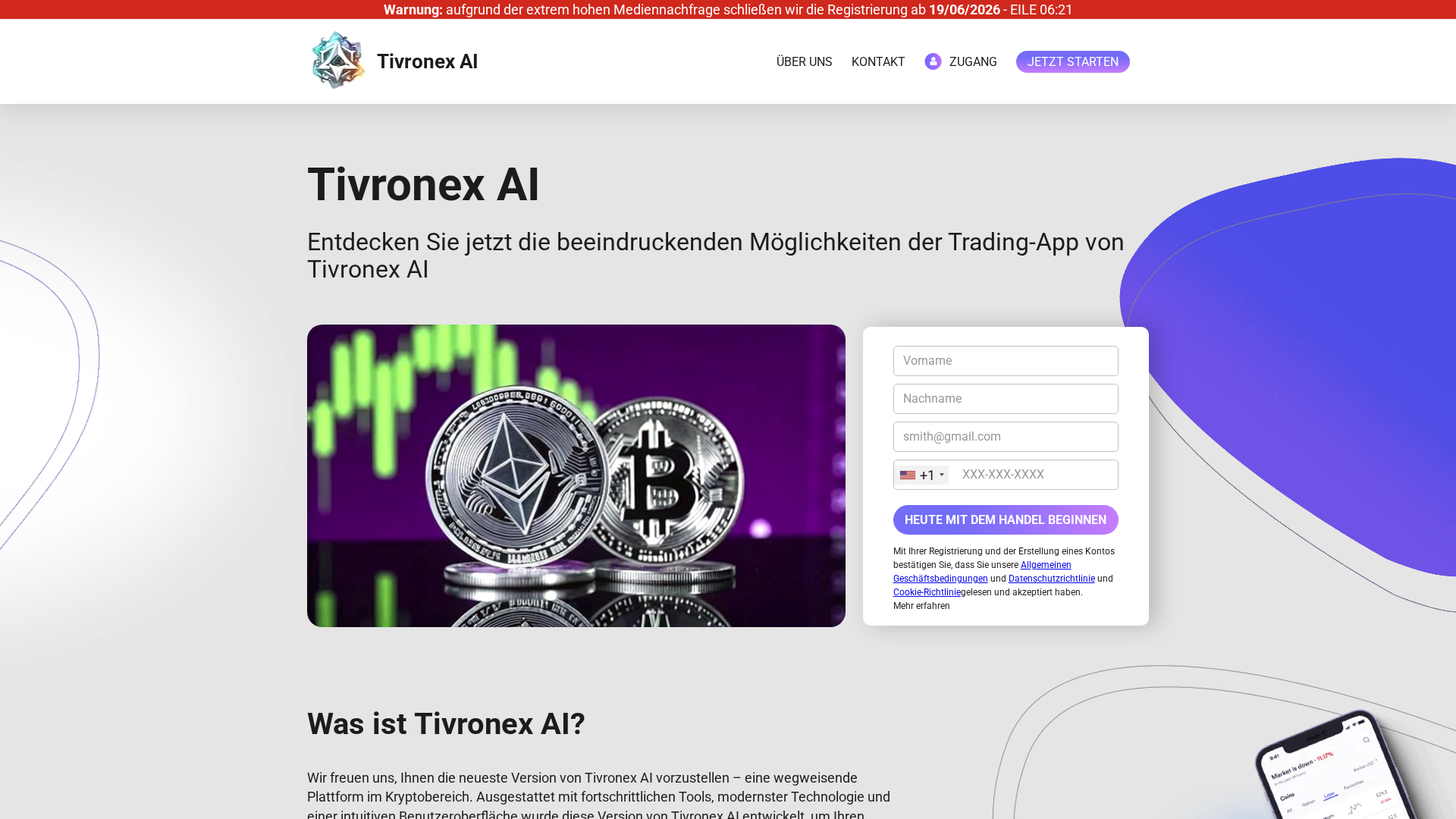 Screenshot of tivronexai-bot.com