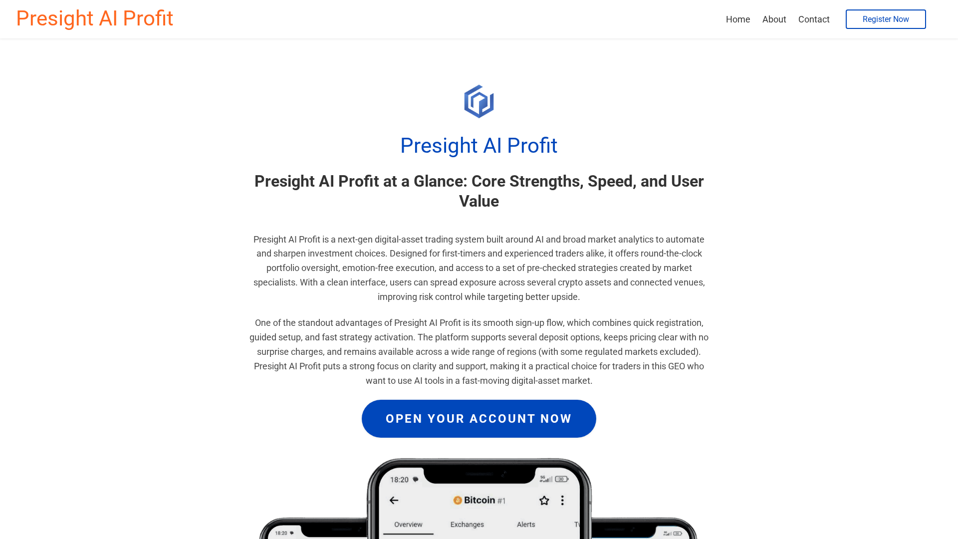 Screenshot of presightaiprofit-sa.com