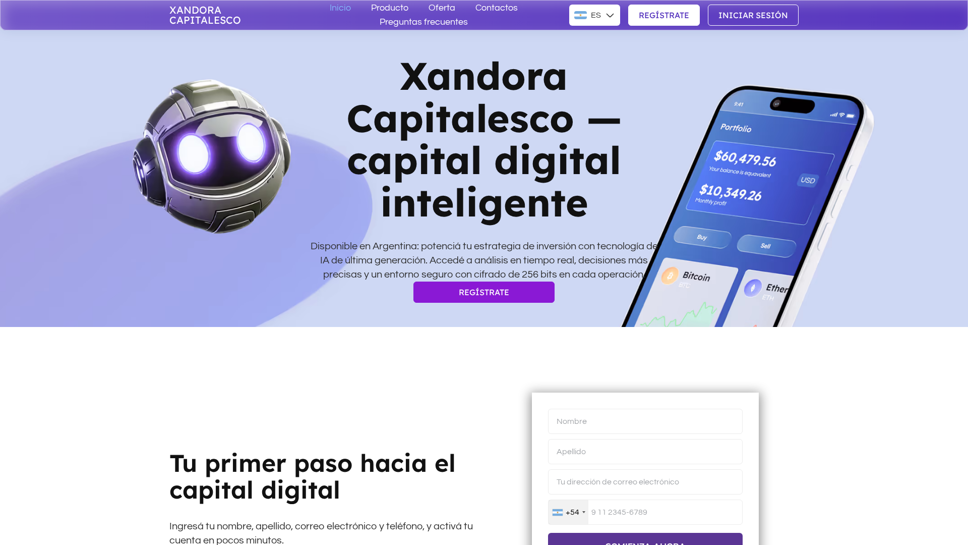Screenshot of xandora-capitalesco.com