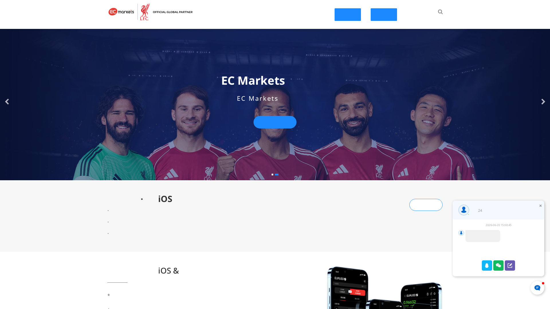 Screenshot of ecmarkexfx.com