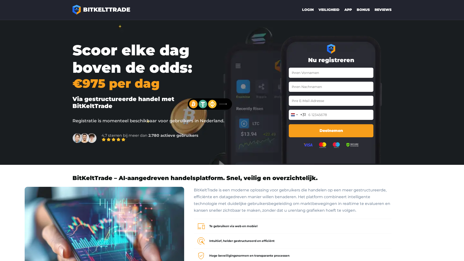 Screenshot of bitkelttrade.nl