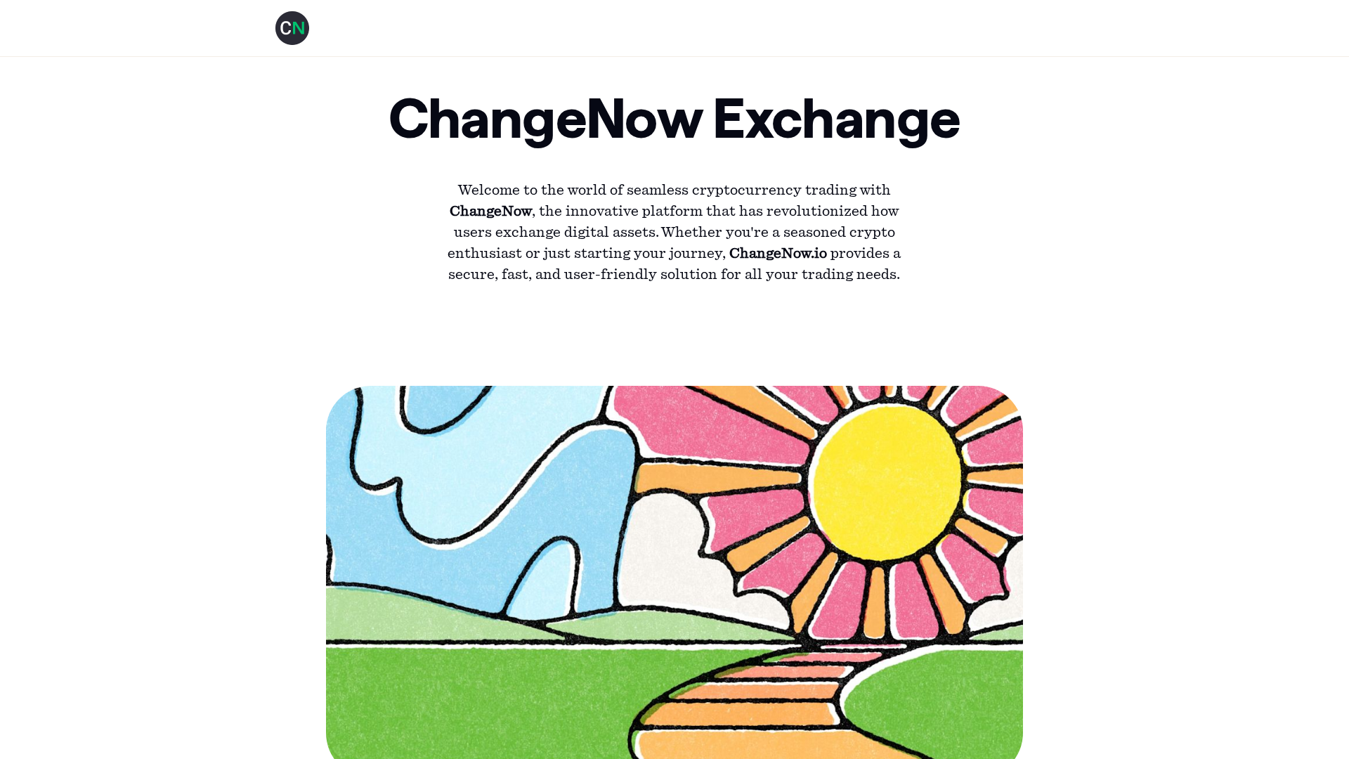 Screenshot of changenow-dex.com