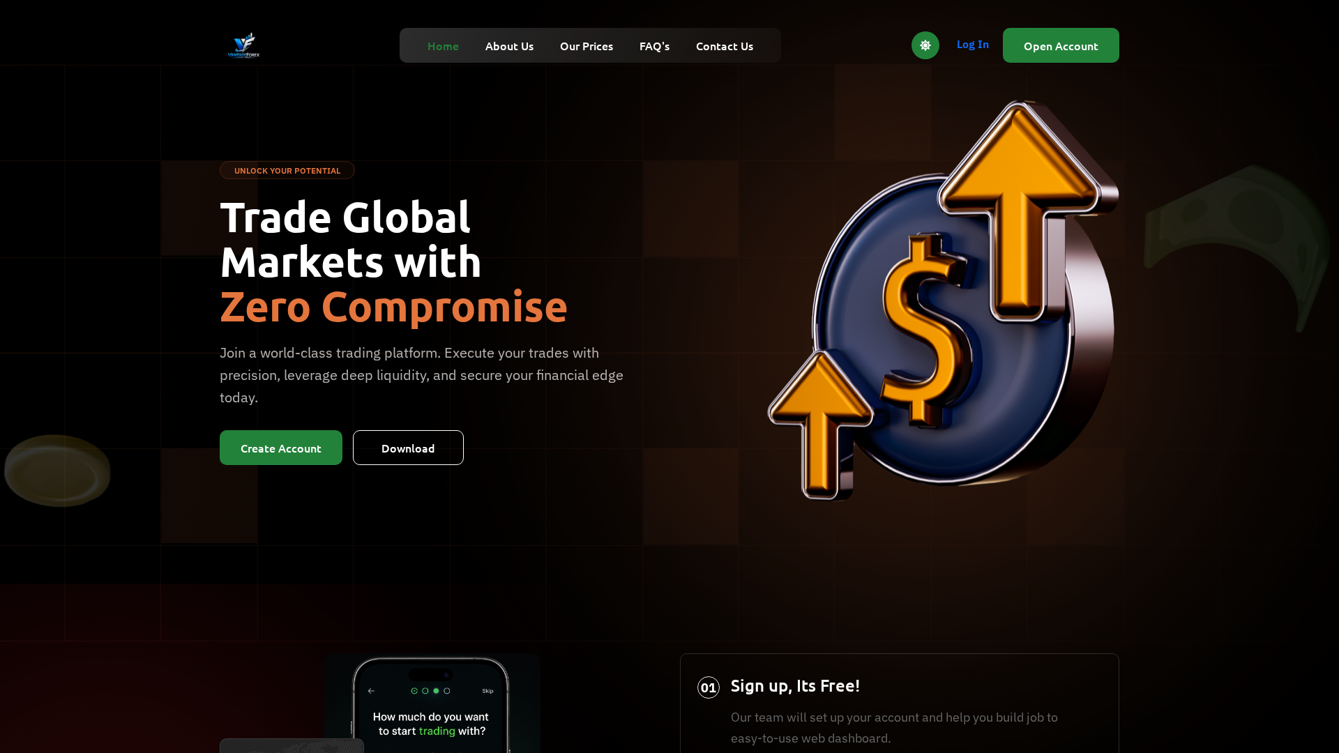 Screenshot of vantageforex.uk