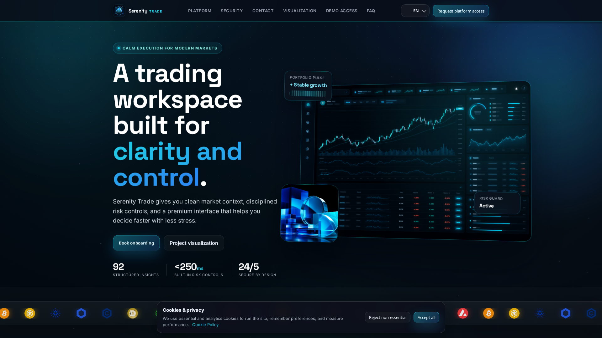Screenshot of serenityaitrade.com