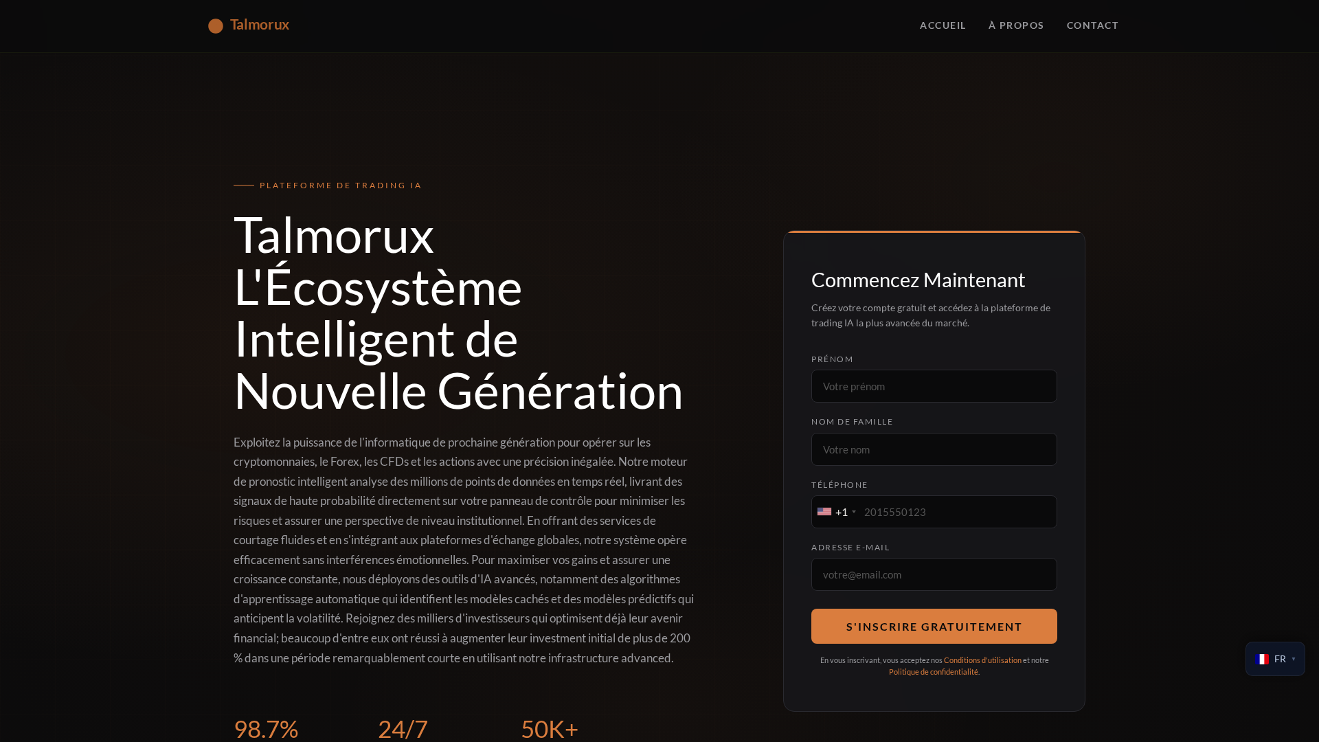 Screenshot of talmorux-ai.org