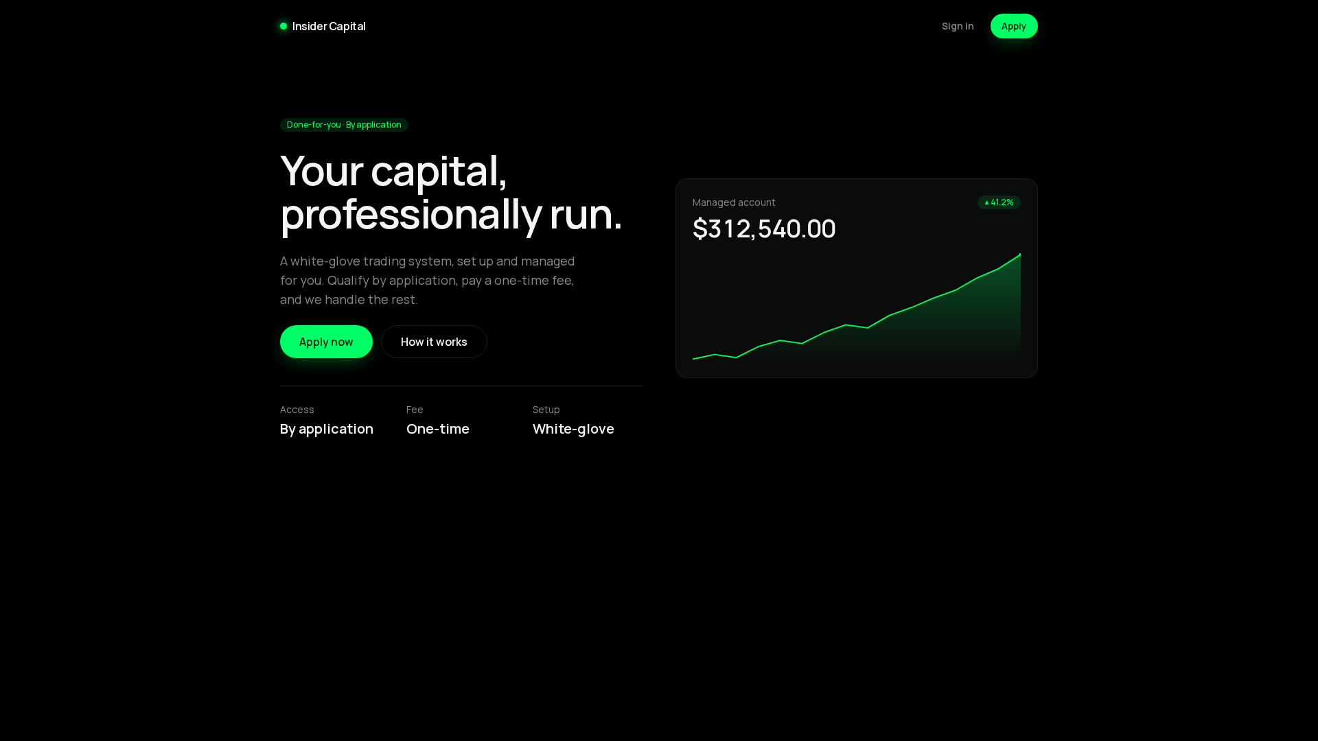 Screenshot of insidercapital.io