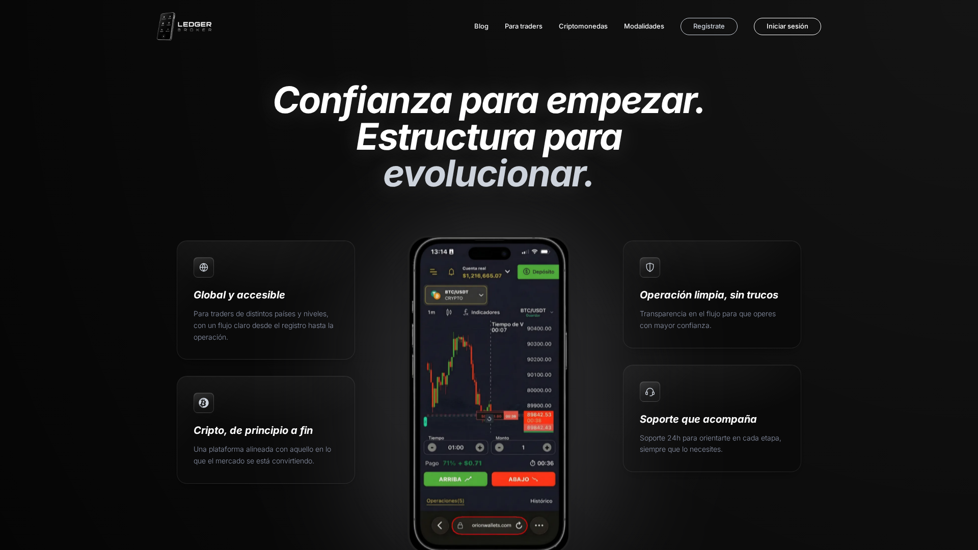 Screenshot of ledgerbroker.com