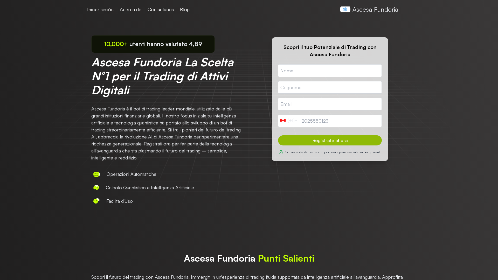Screenshot of ascesa-fundoria.info