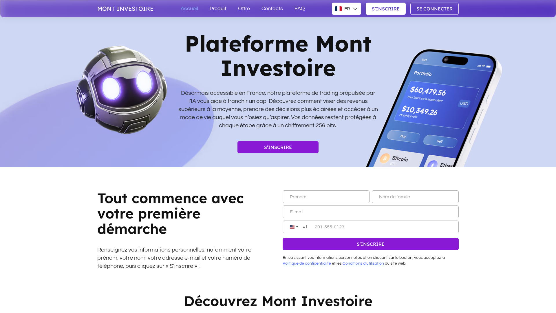 Screenshot of mont-investoire.com