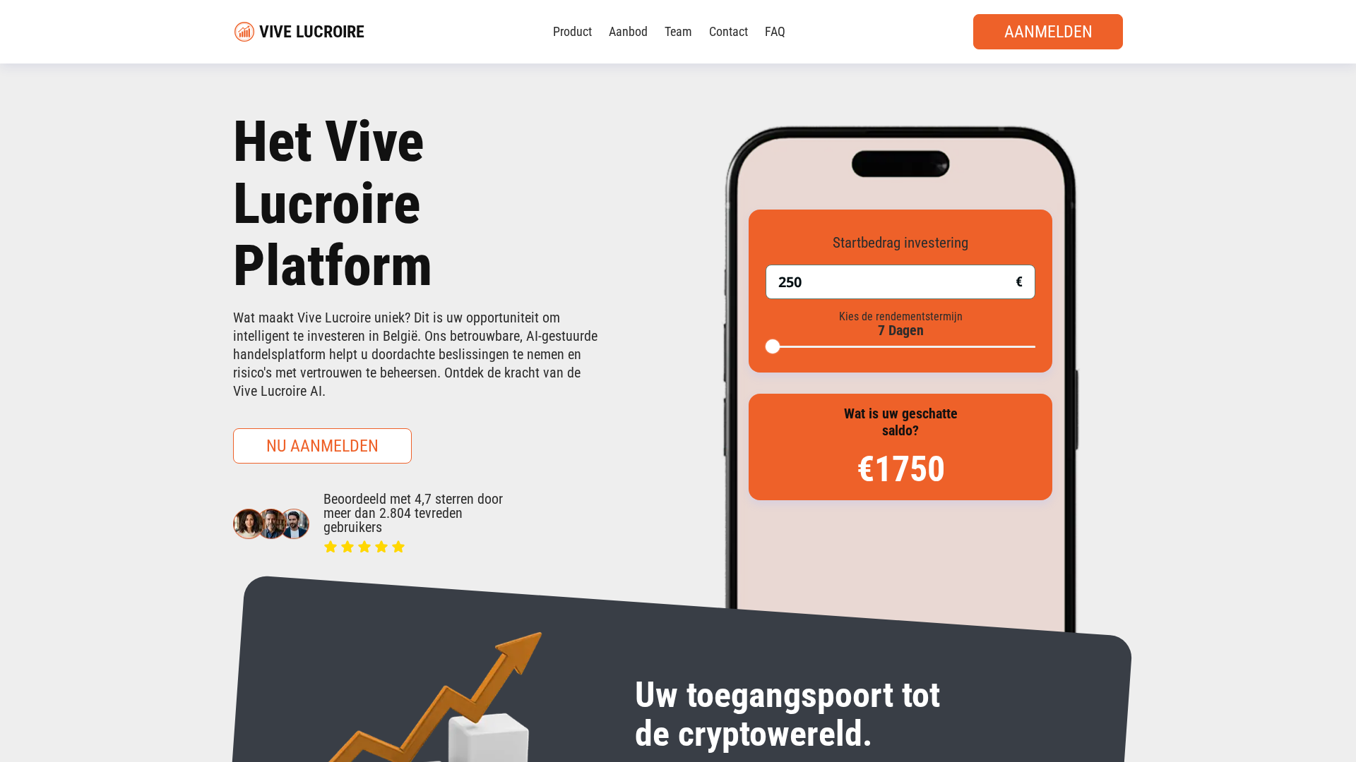 Screenshot of vivelucroire-ai.com