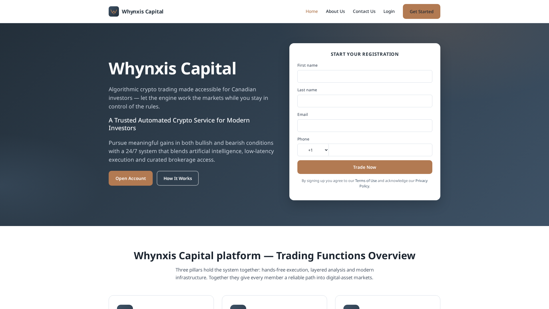 Screenshot of whynxis-capital.com
