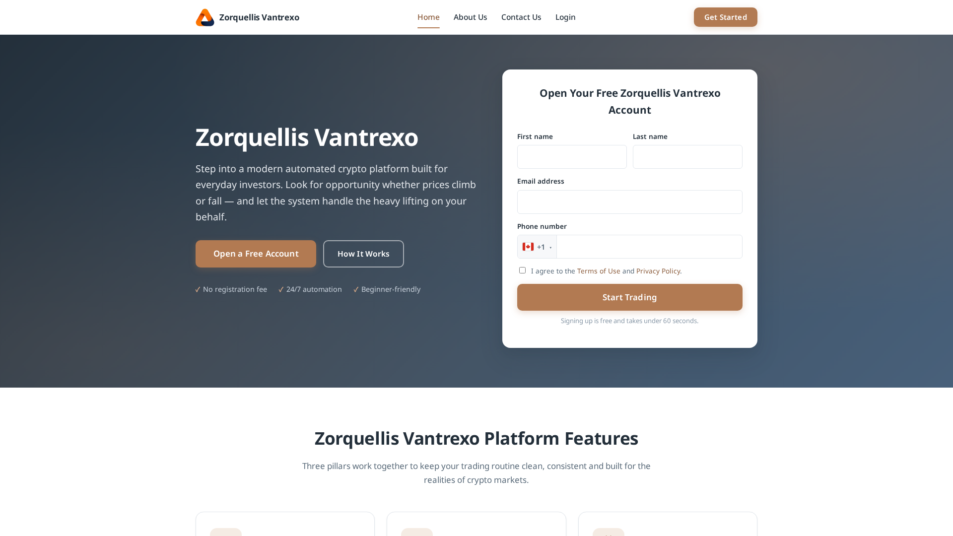 Screenshot of zorquellis-vantrexo.com