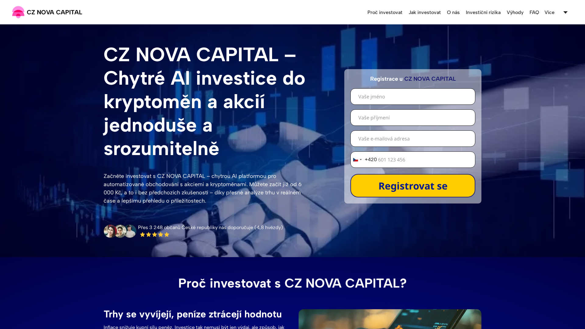 Screenshot of cznovacapital.com