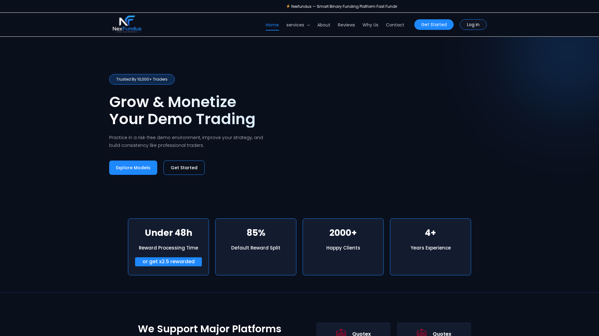 Screenshot of nexfundus.com