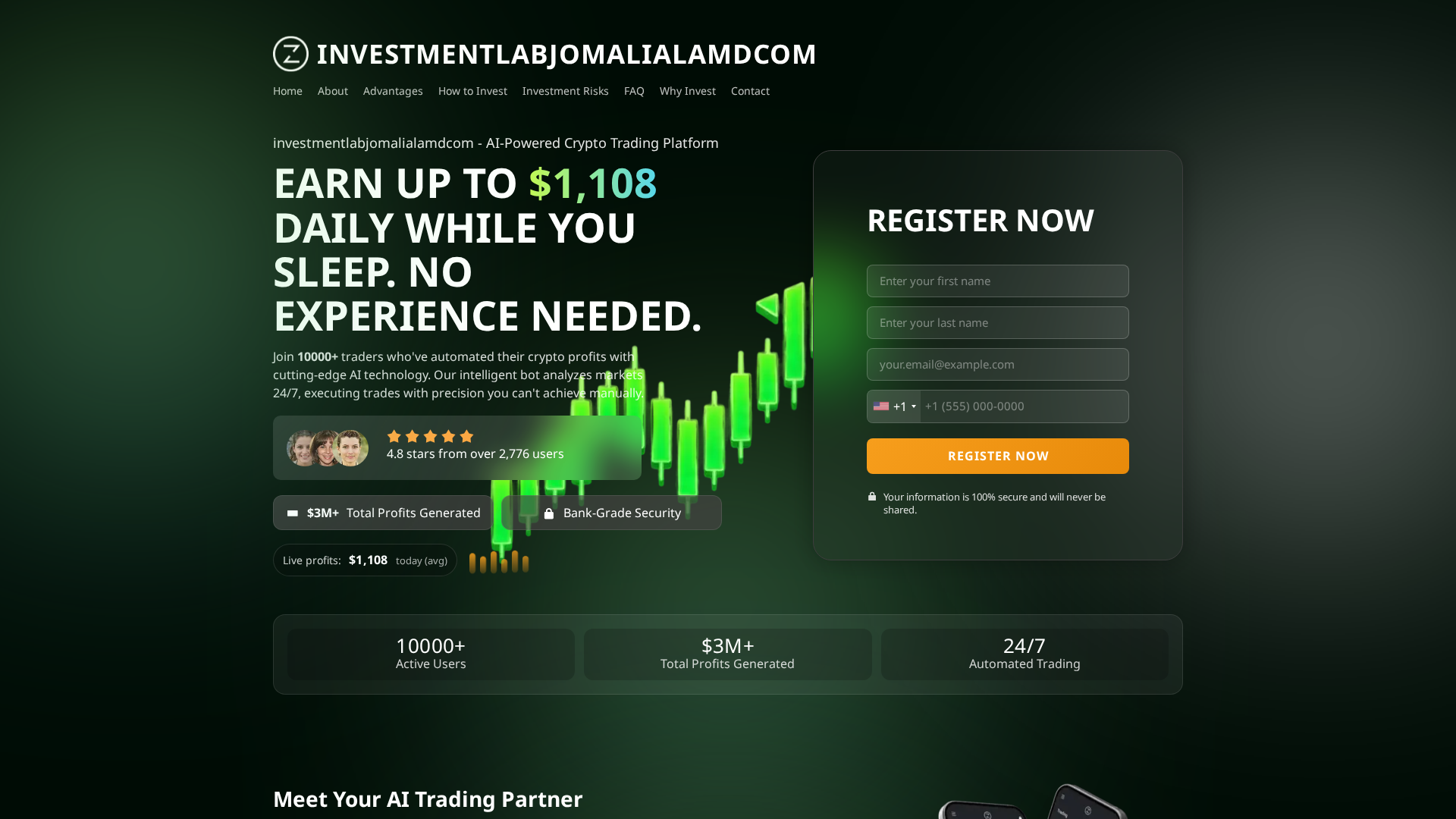 Screenshot of investmentlabjomalialamdcom.com