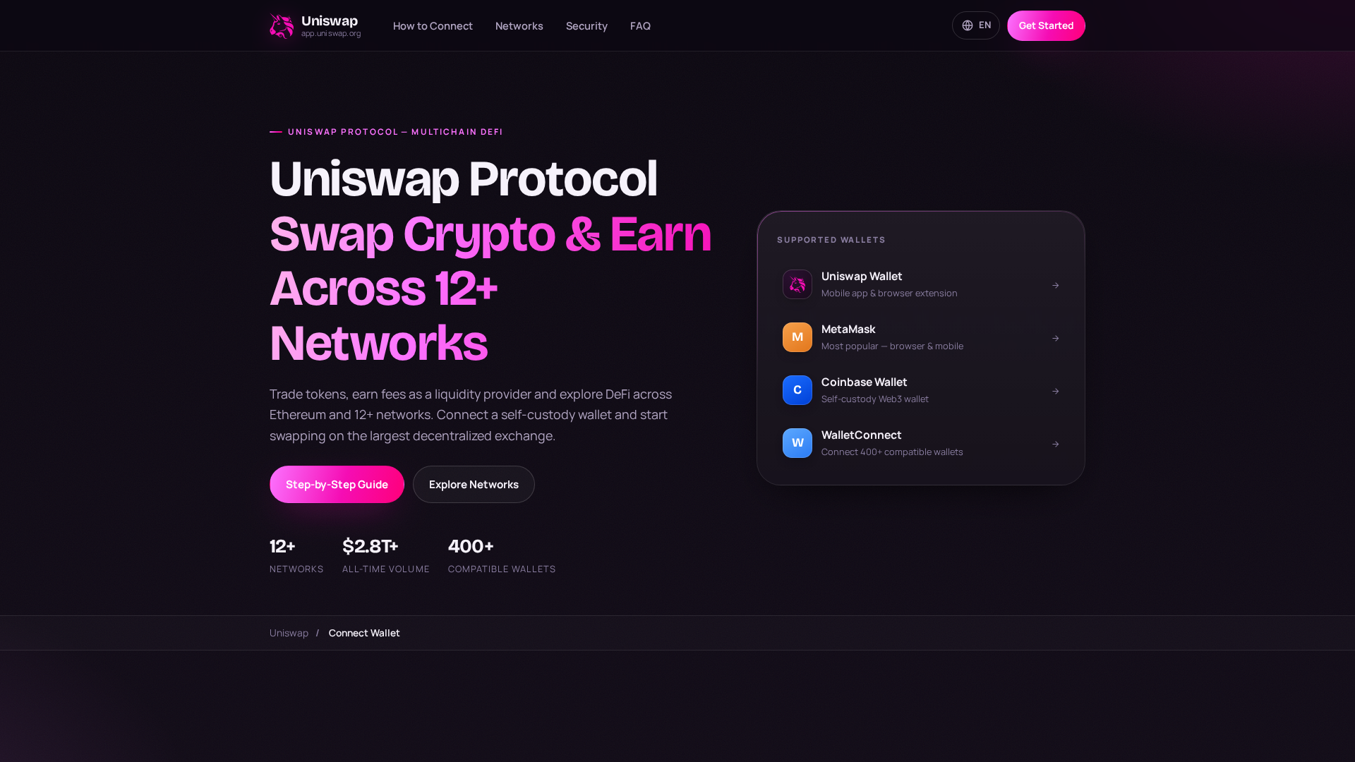 Screenshot of webuniswap.com