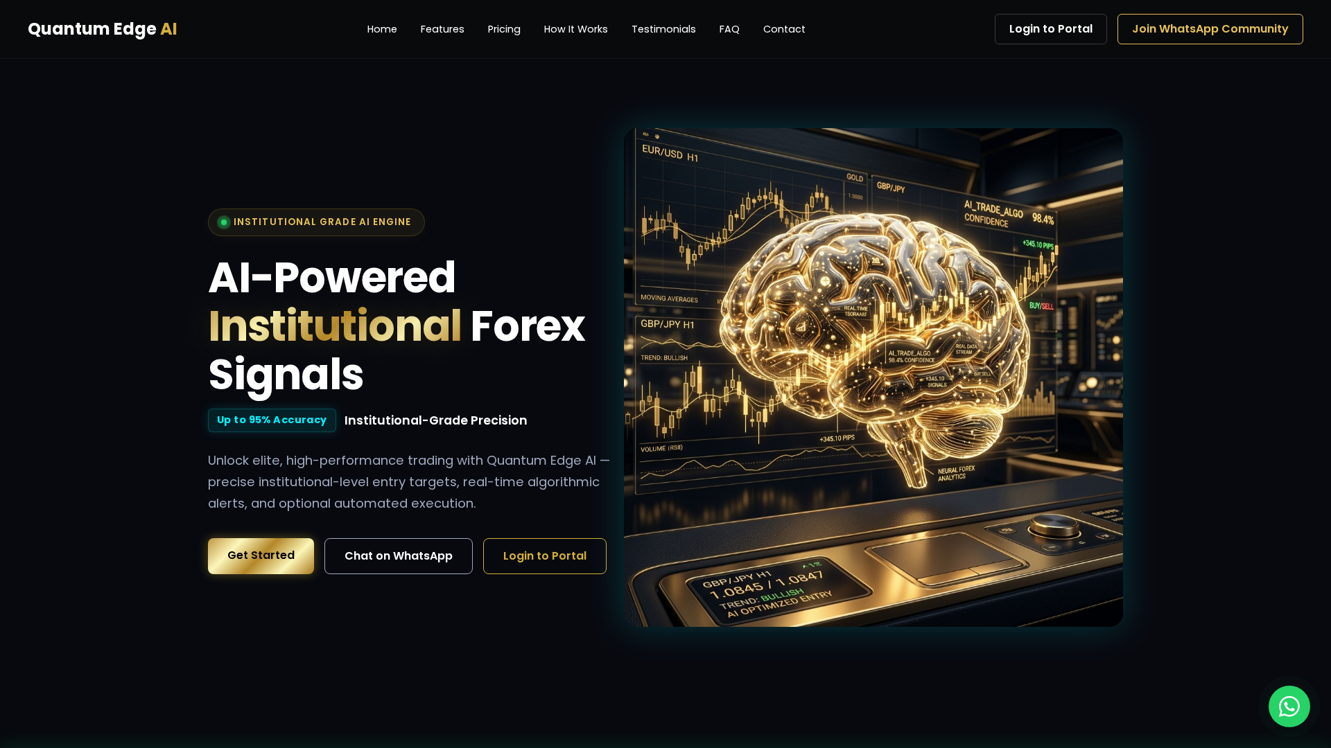 Screenshot of quantumatrixai.net