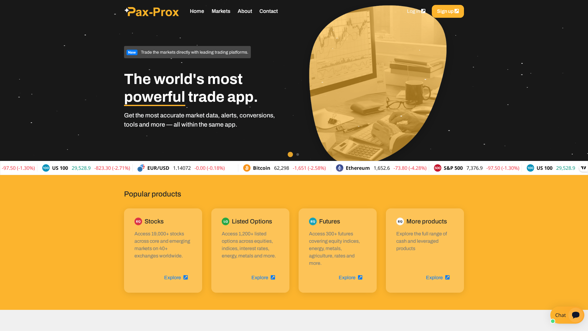 Screenshot of pax-prox.com