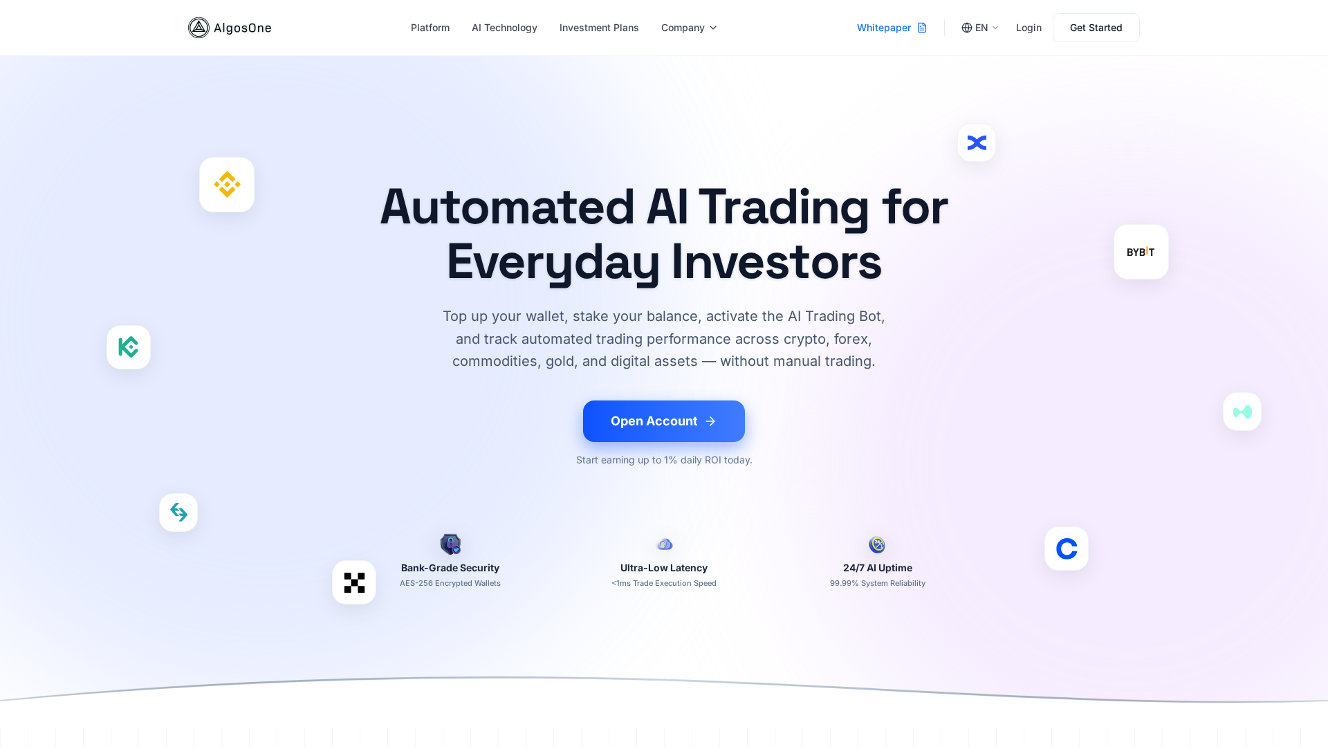 Screenshot of algoswone.trade