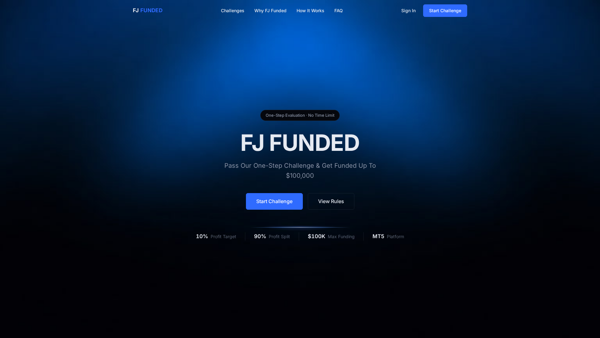 Screenshot of fjfunded.com