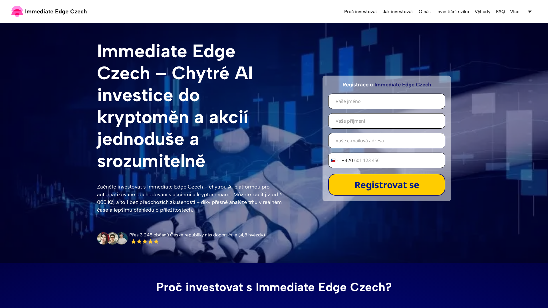 Screenshot of immediateedgeczech.com