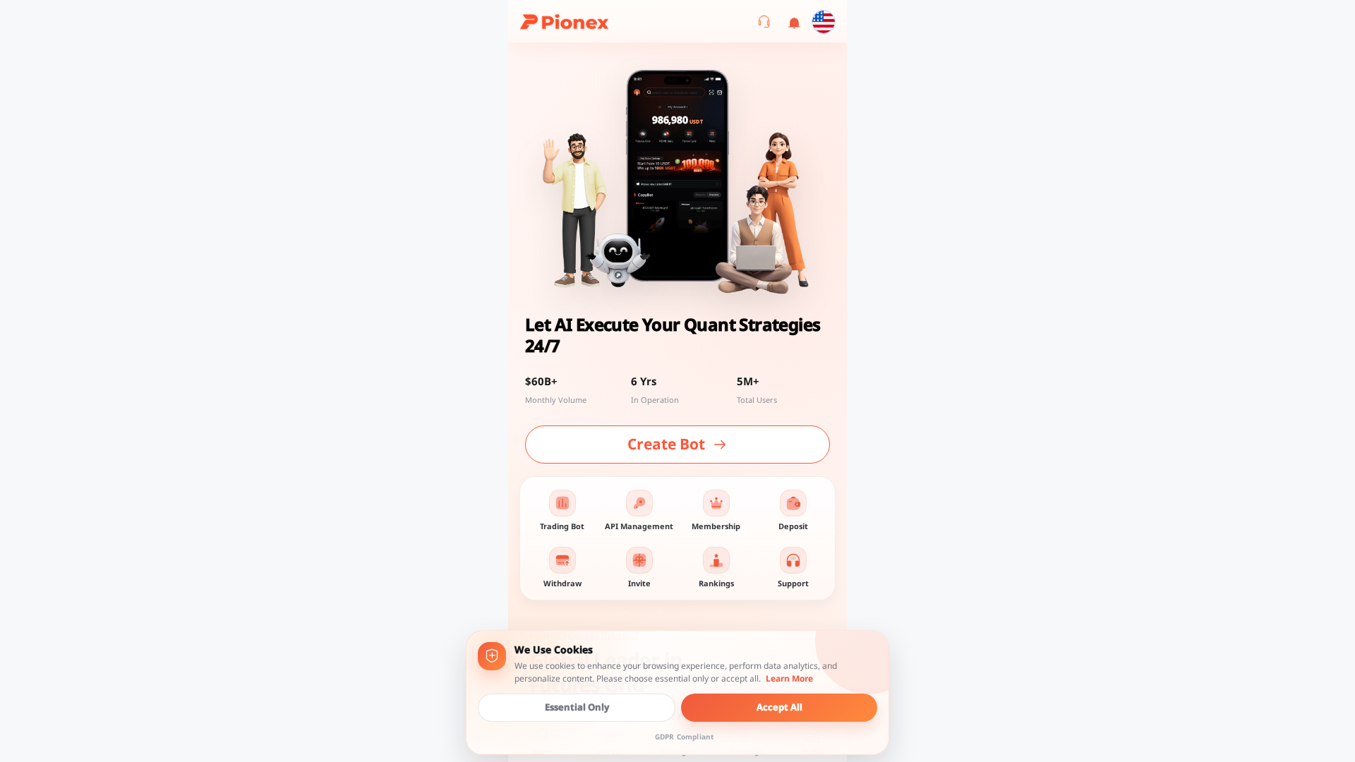 Screenshot of pionexs.xyz