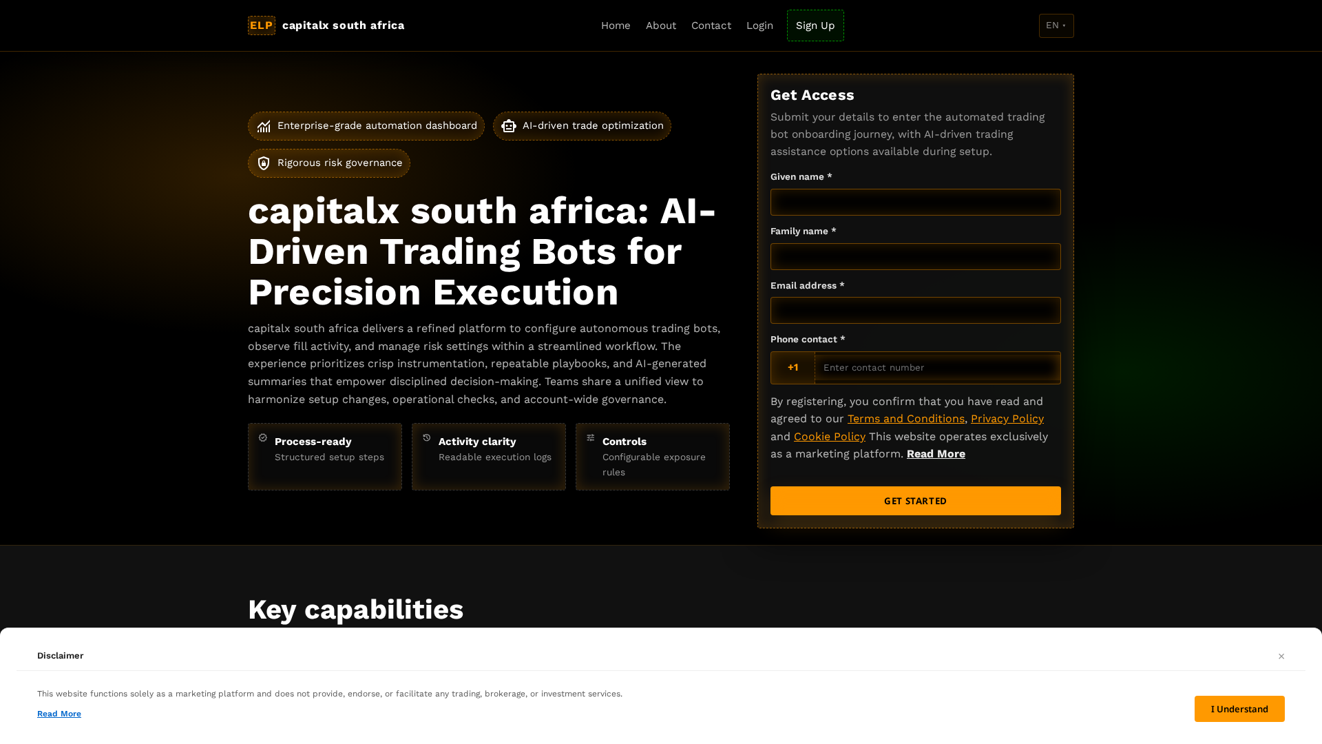 Screenshot of capitalxsouthafrica.digital