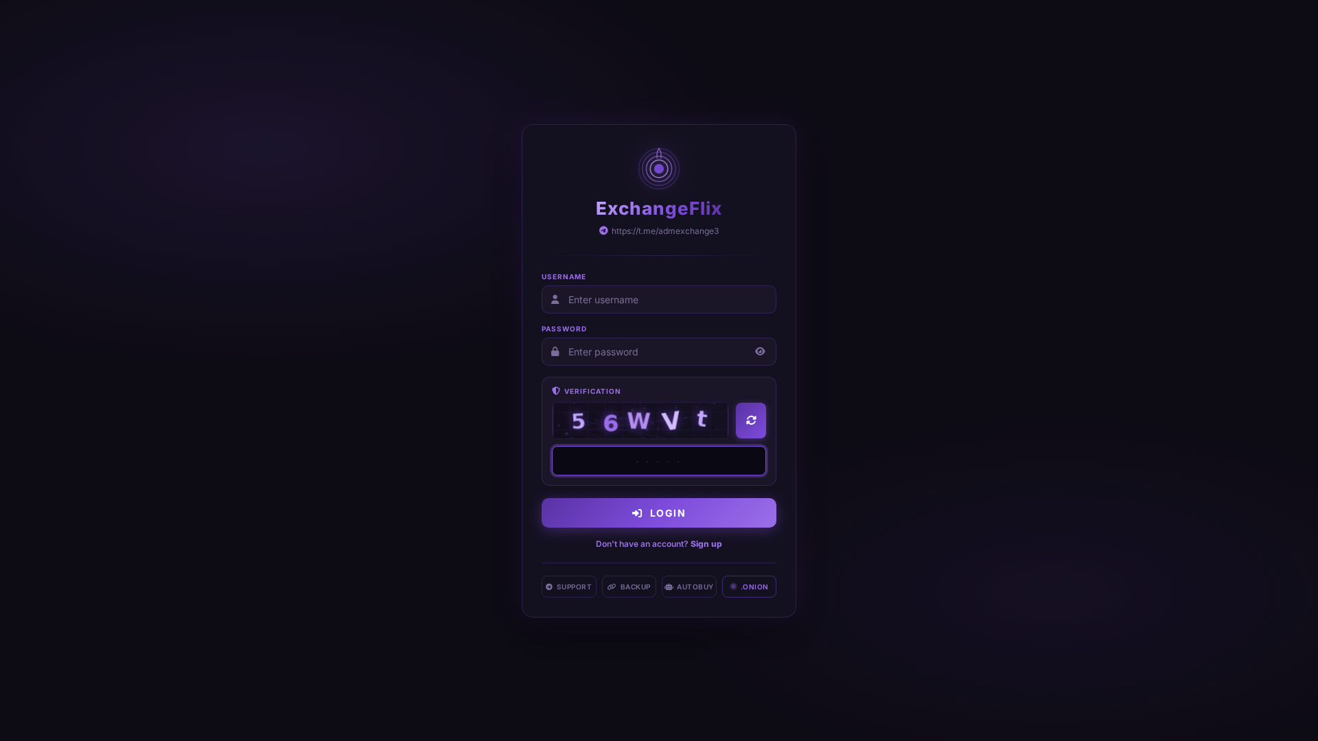 Screenshot of exchangeofficial.top
