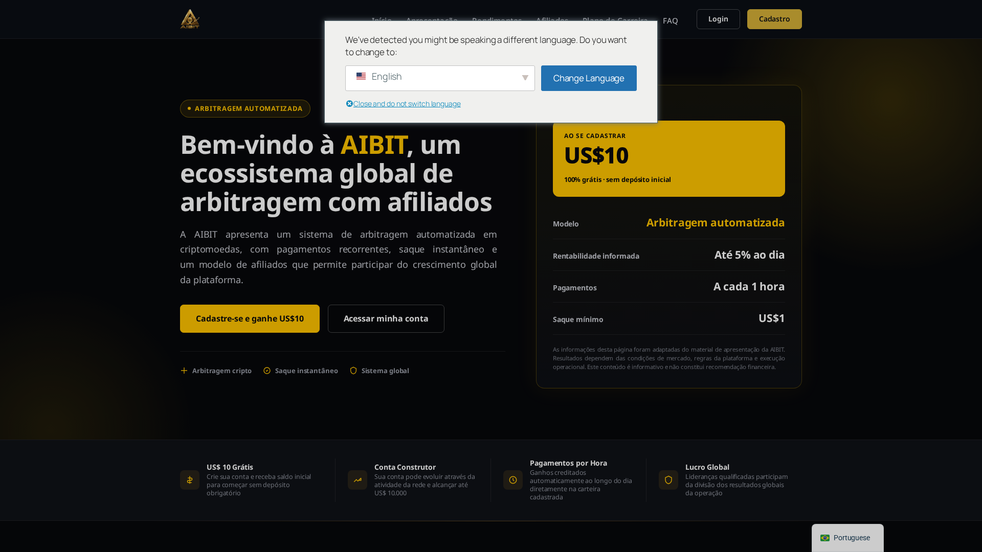 Screenshot of aibitglobal.cloud