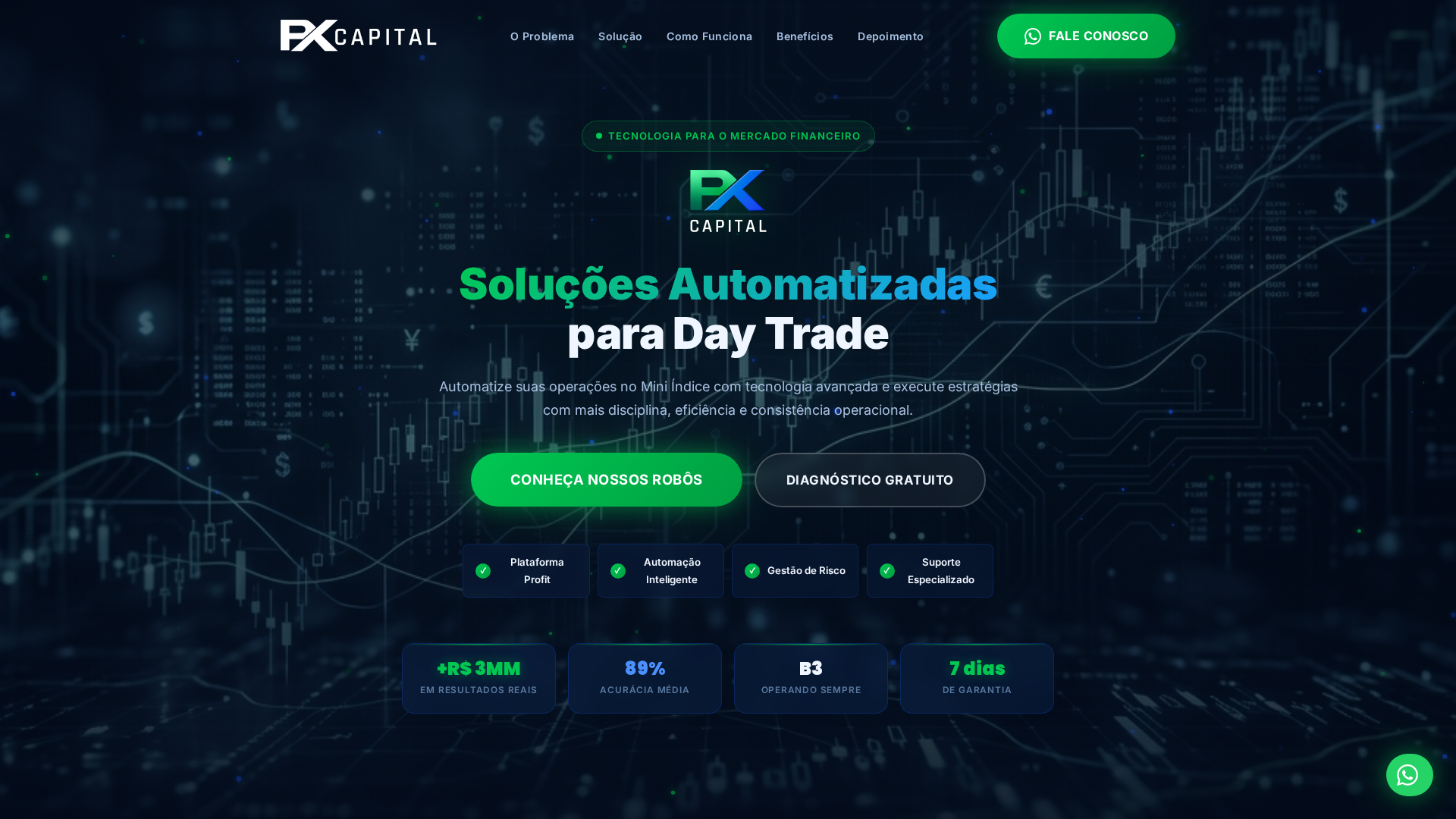 Screenshot of pxcapitalinvest.com