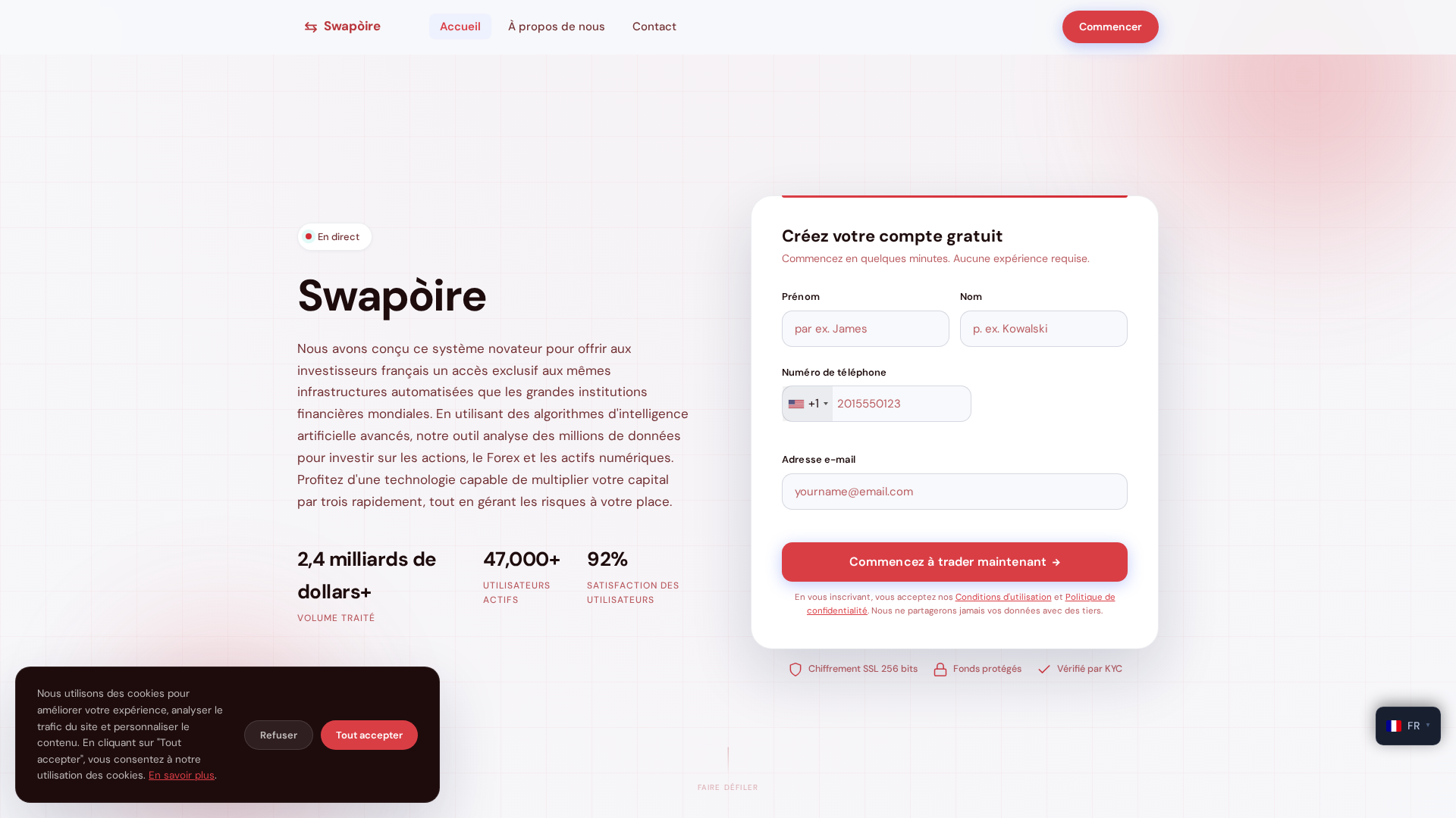 Screenshot of swapoire-officiel.com
