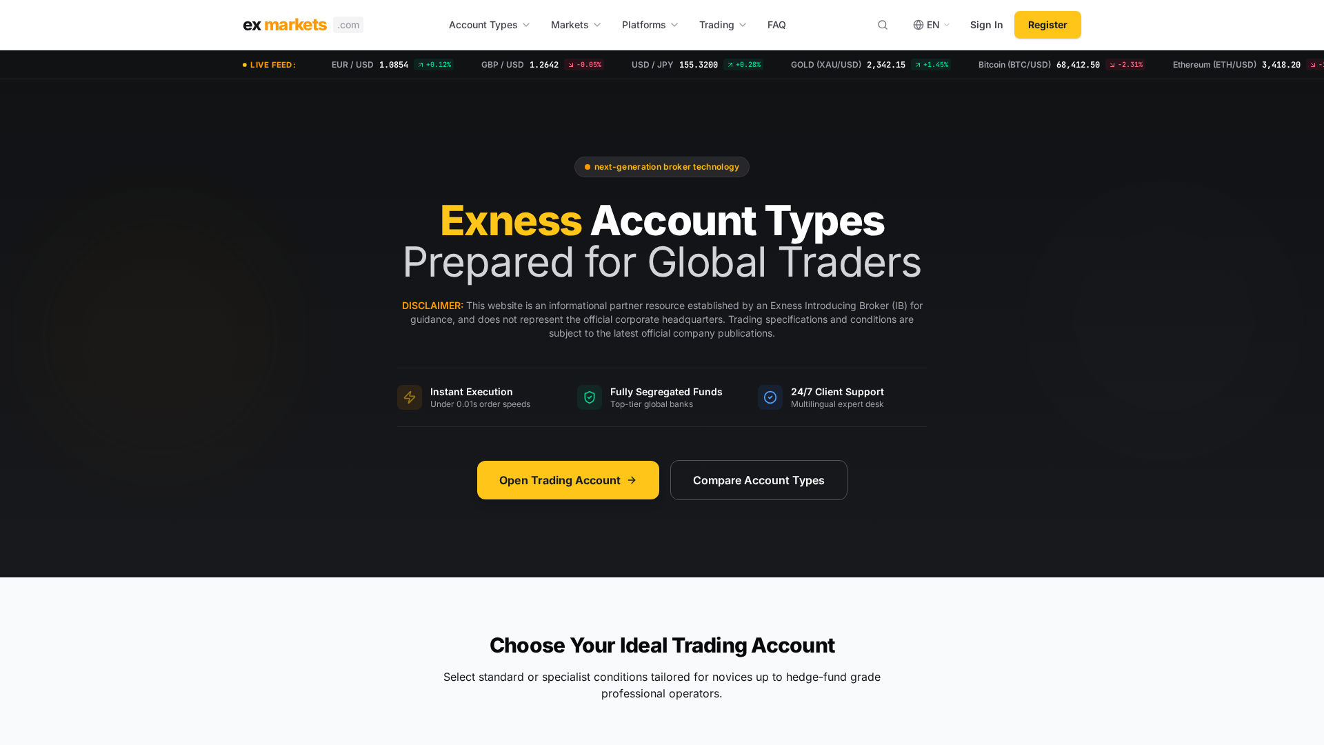 Screenshot of exmarkest.com