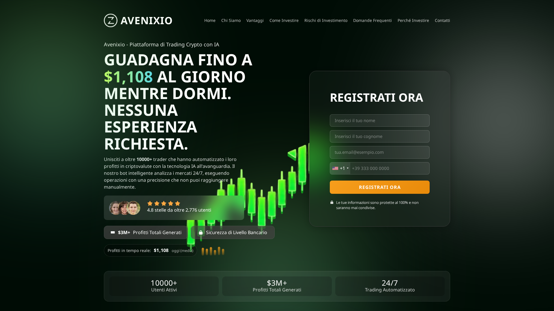 Screenshot of avenixiotrade.com