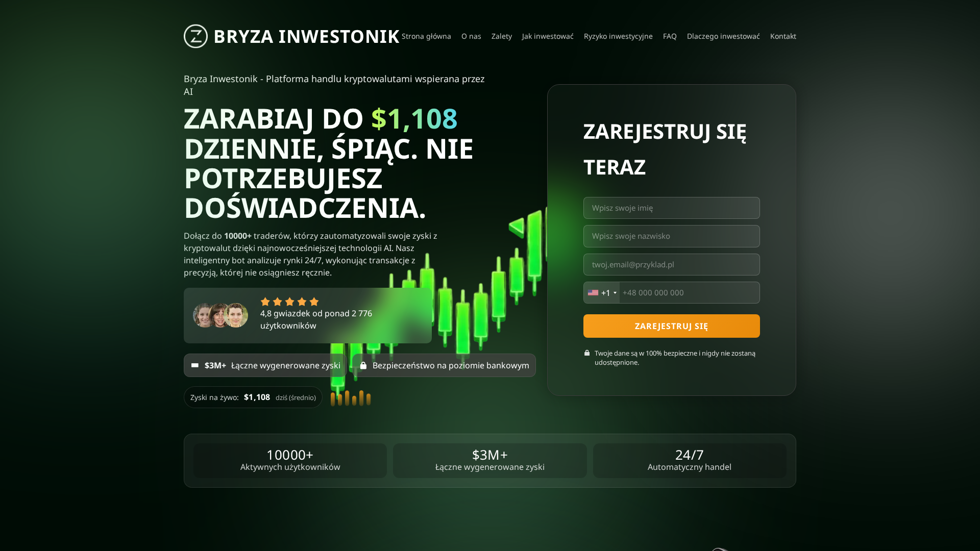 Screenshot of bryzainwestoniktrade.com