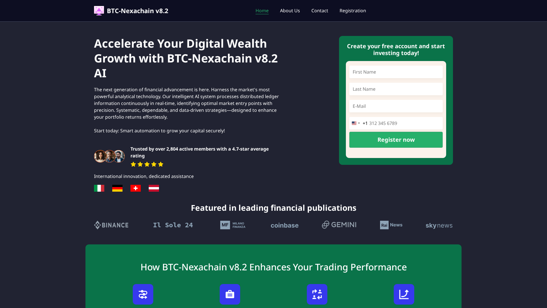 Screenshot of btc-nexachain-v82.com