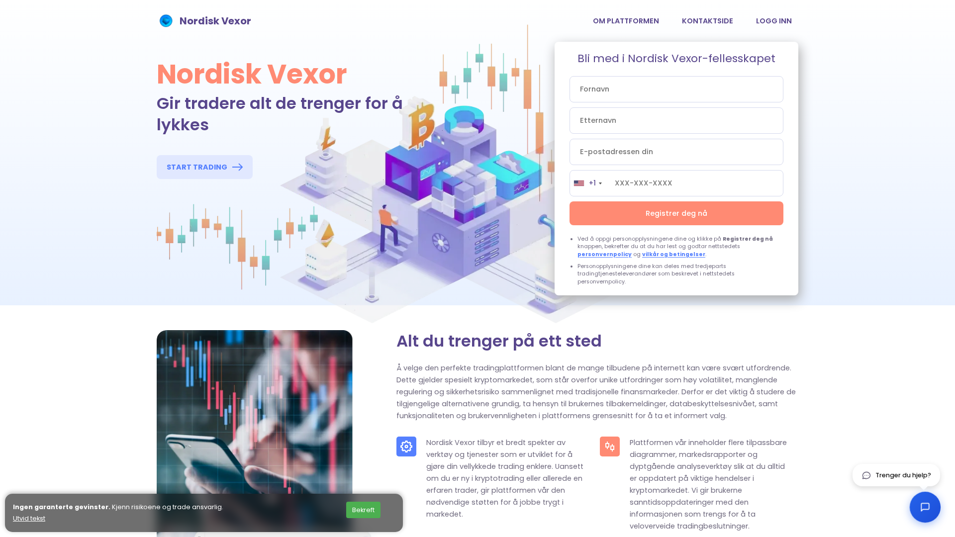 Screenshot of nordiskvexorai.com