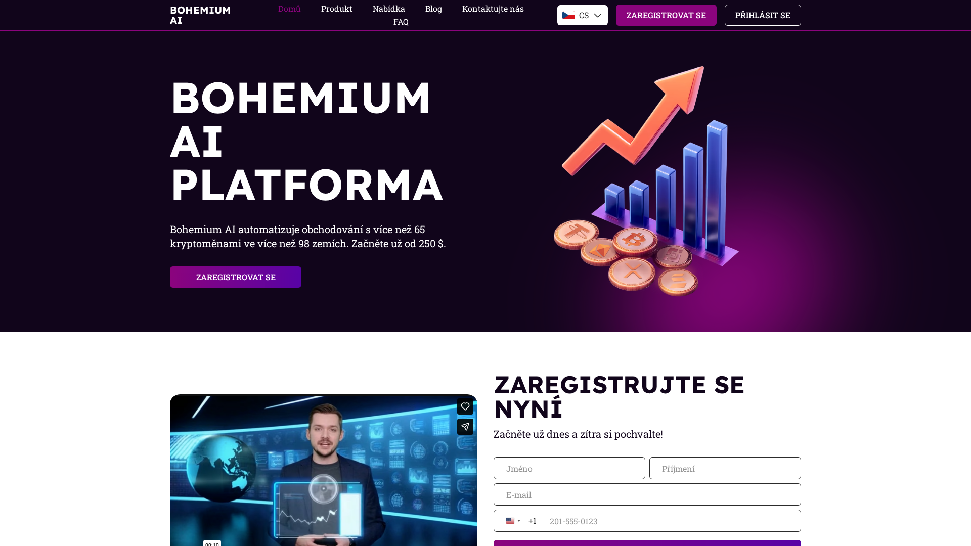 Screenshot of bohemium-ai-cz.net