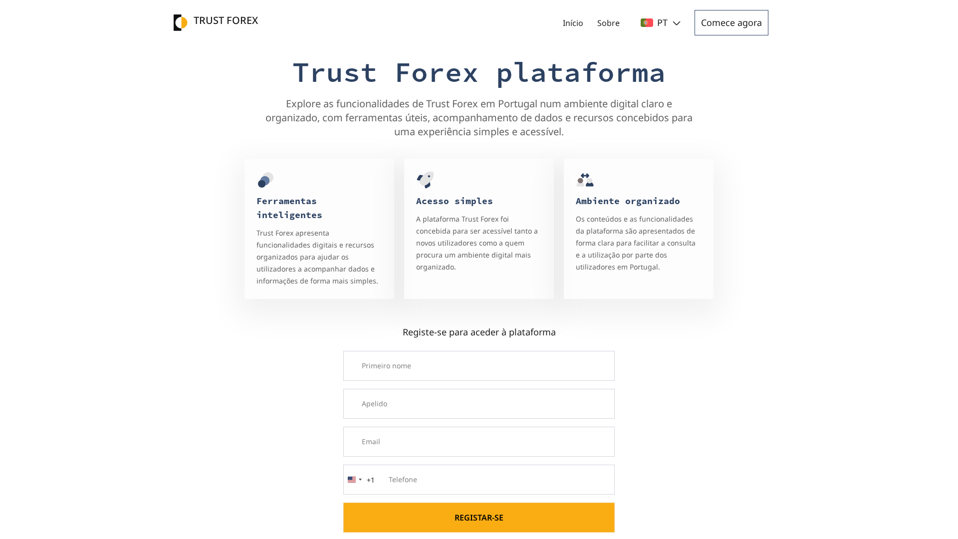 Screenshot of trustforex-pt.live