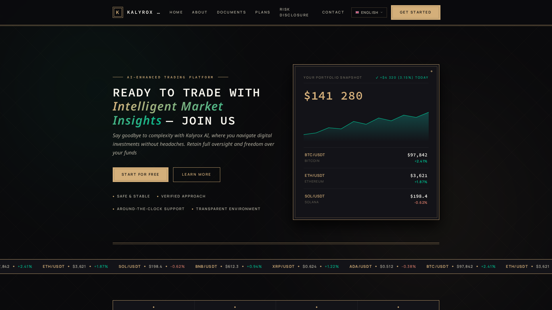 Screenshot of kalyrox-ai.net