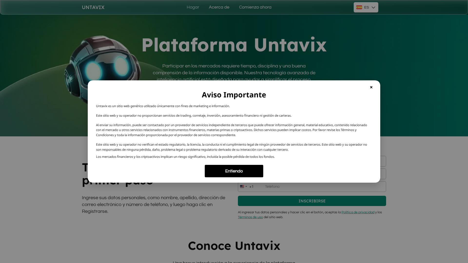 Screenshot of untavix-es.live