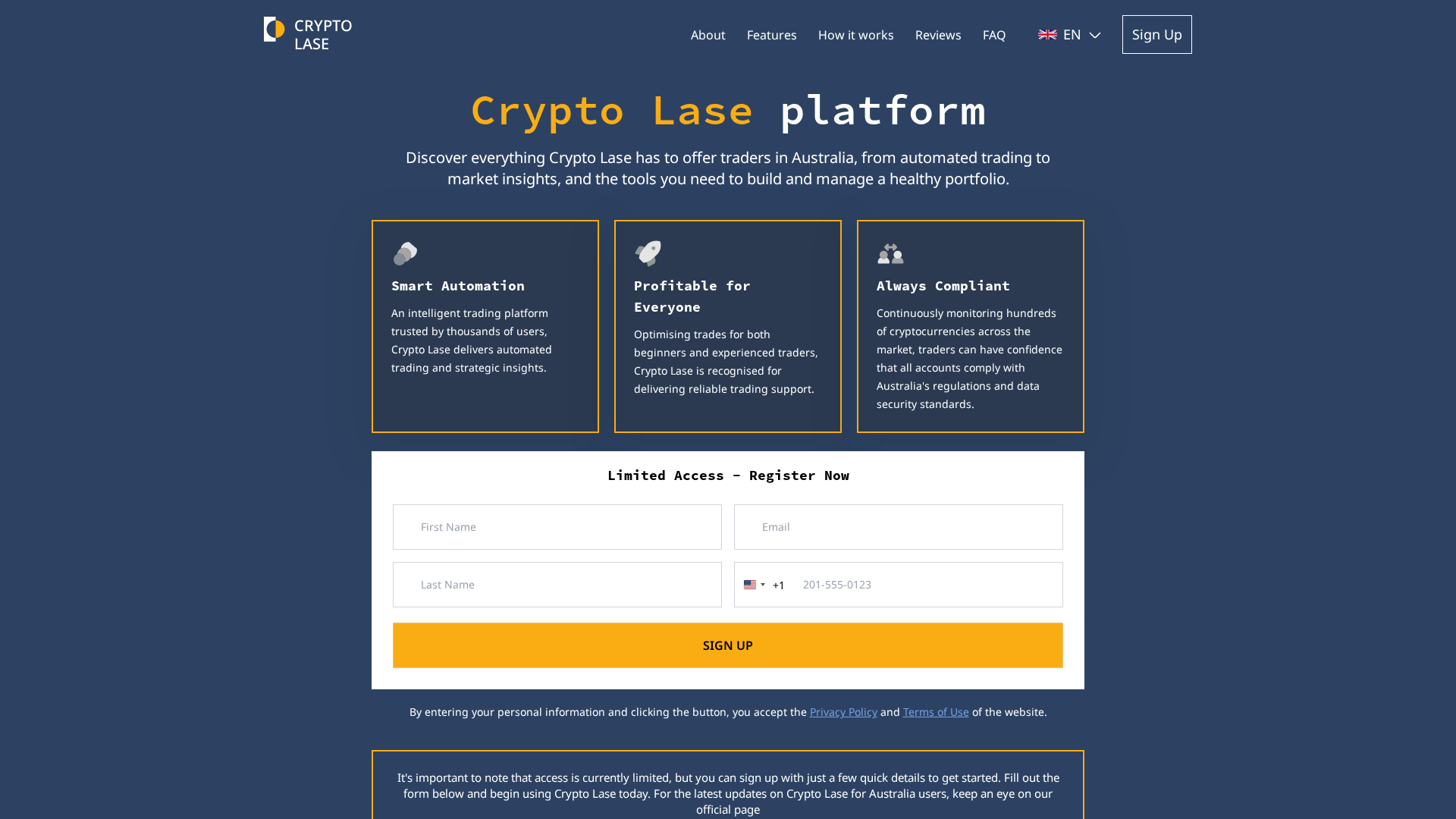 Screenshot of crypto-lase.org