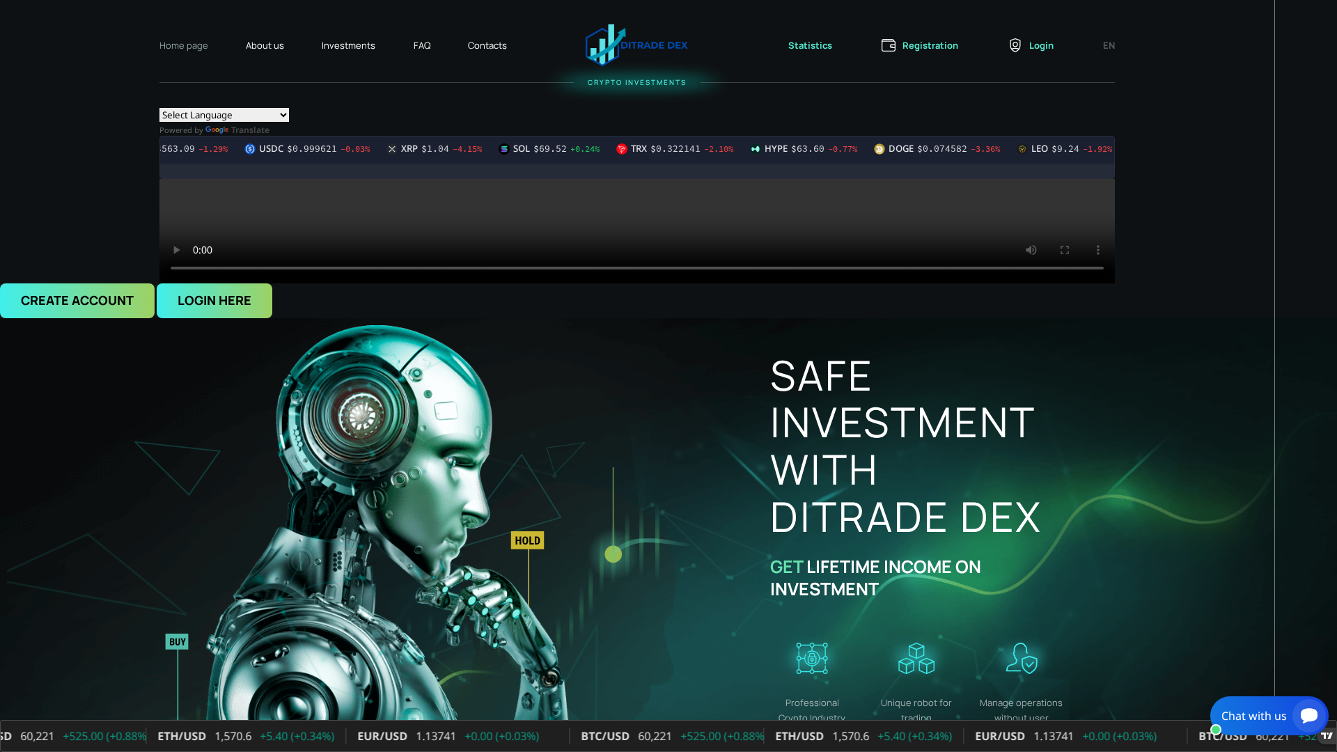 Screenshot of ditradedex.live