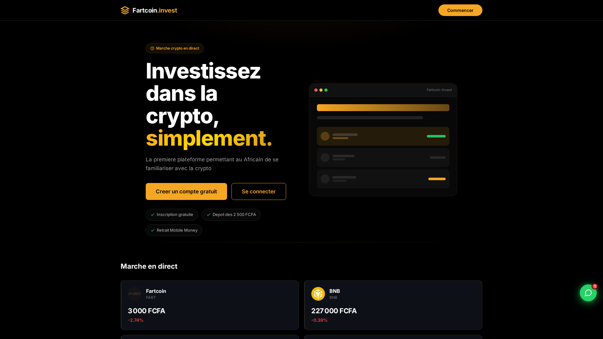 Screenshot of fartcoin-invest.site