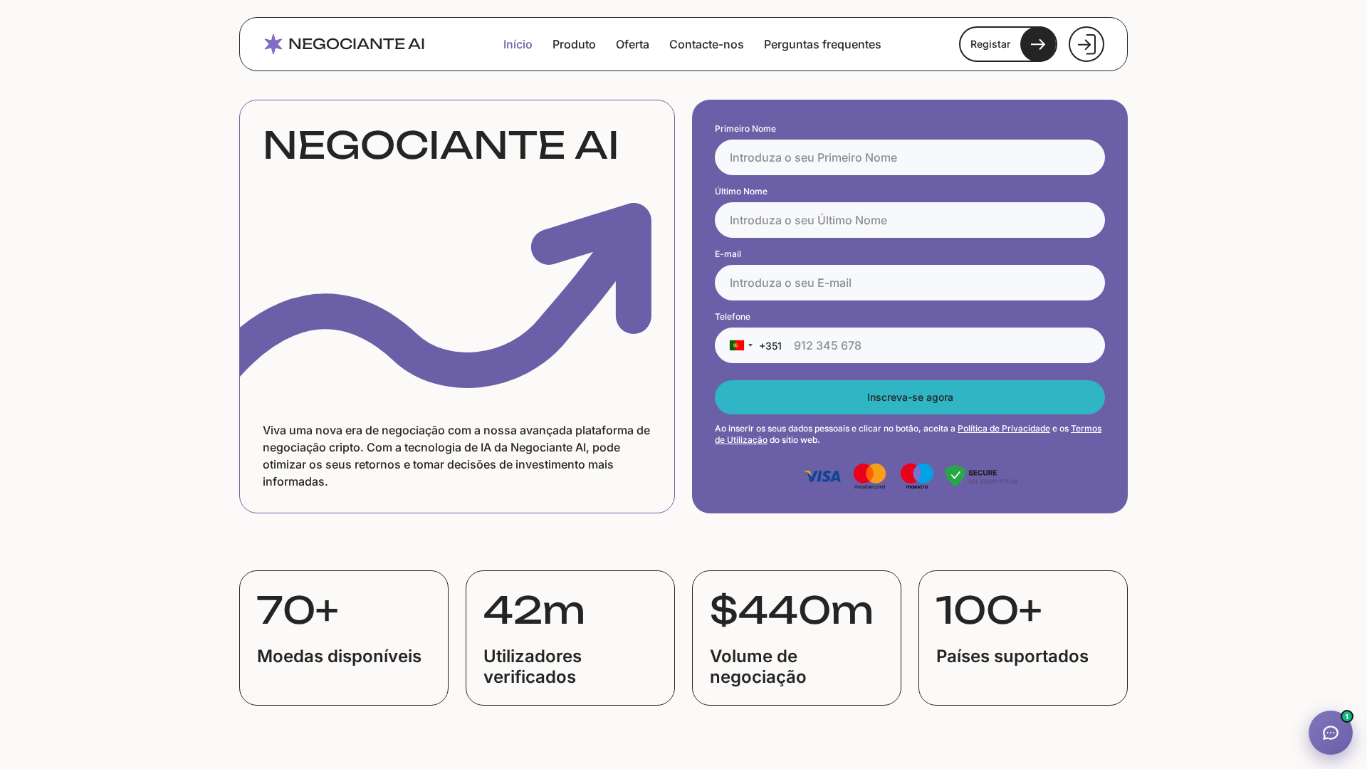 Screenshot of negociante-ai.com