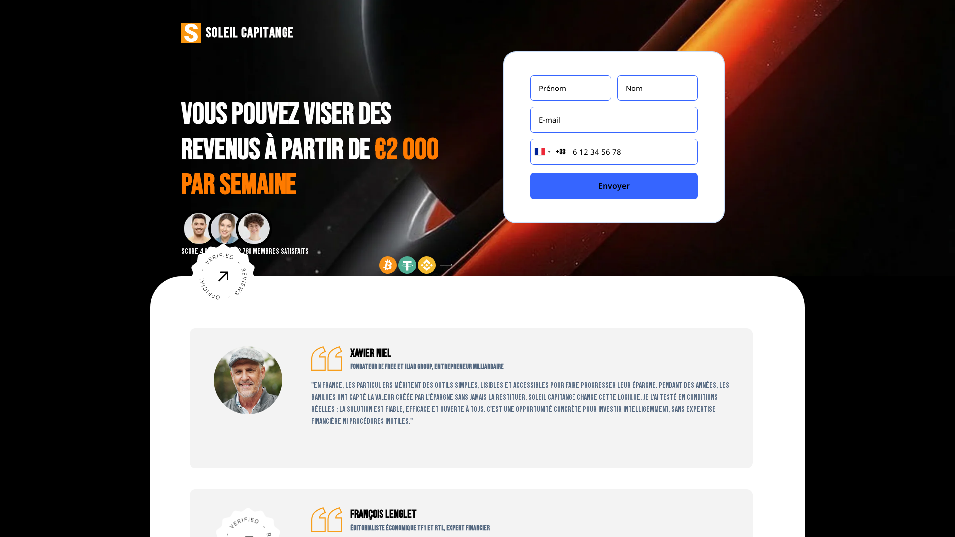 Screenshot of soleil-capitange.net