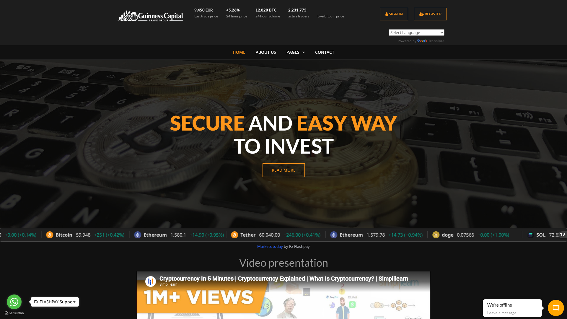 Screenshot of guinnesscapitaltradegroup.icu