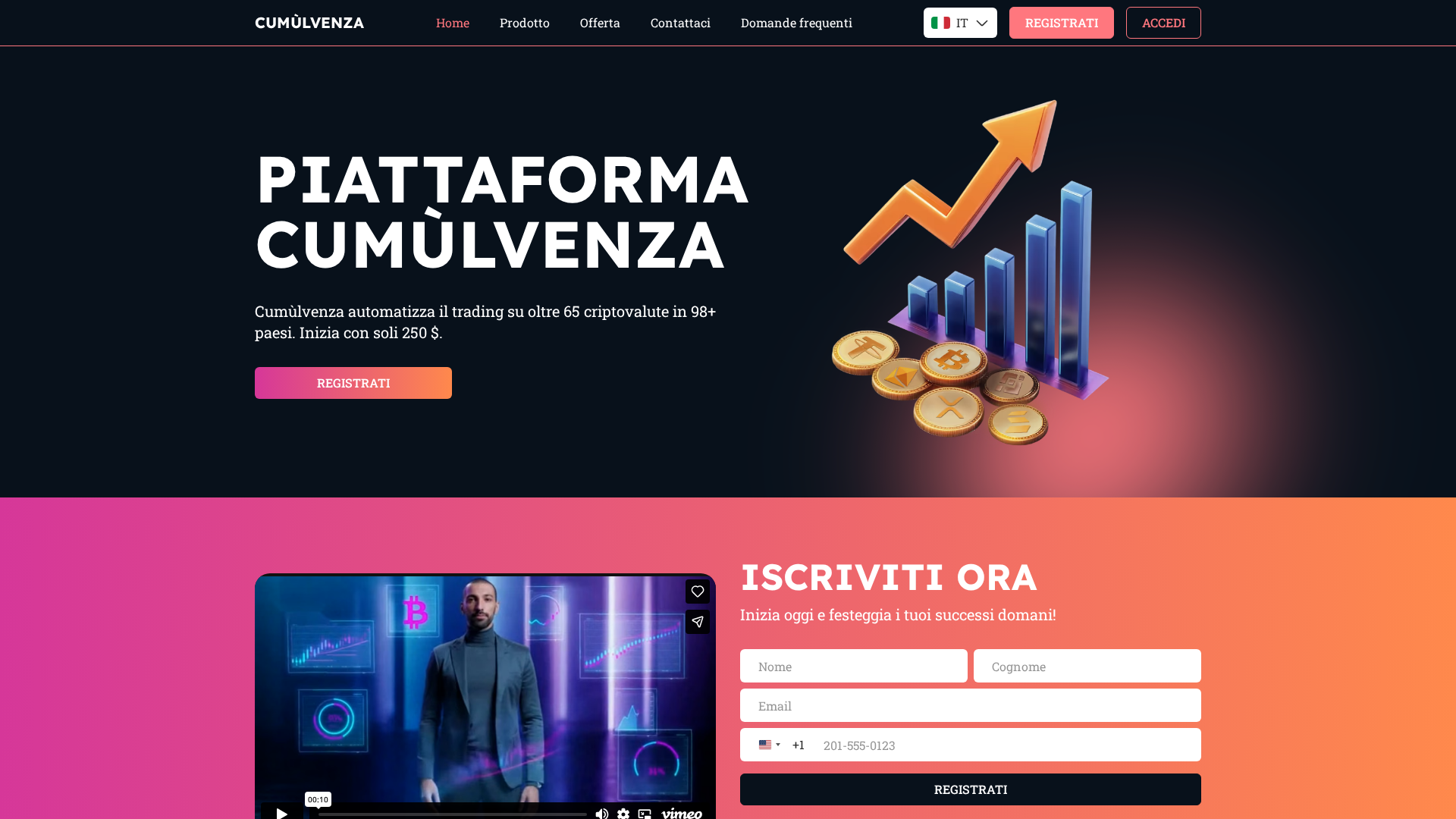 Screenshot of cumulvenza.com