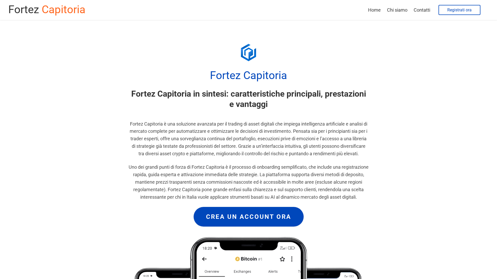 Screenshot of fortezcapitoria-ai.com